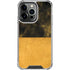 Black and Gold Split Marble iPhone 14 Pro Clear Case